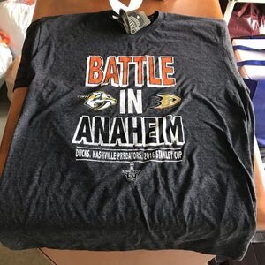 NWT Anaheim ducks vs Nashville predators hockey 2016 Stanley cup